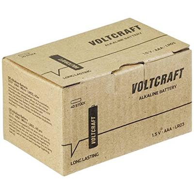 VOLTCRAFT Industrial LR03 AAA batterij (potlood) Alkaline 1300 mAh 1.5 V 40 stuk(s) VOLTCRAFT Industrial LR03 AAA batterij (potlood) Alkaline 1300 mAh 1.5 V 40 stuk(s)