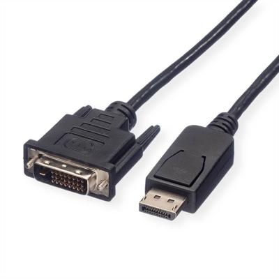 ROLINE DisplayPort Kabel DP Male - DVI Male (24+1), zwart, 5 m ROLINE DisplayPort Kabel DP Male - DVI Male (24+1), zwart, 5 m