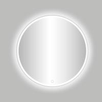 Badkamerspiegel Best Design Venetie White LED Verlichting 60x60 cm Rond Mat Wit - thumbnail