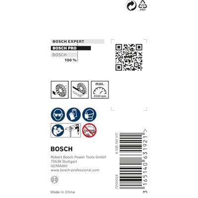 Bosch Accessoires Schijfborstel 50 mm, 0,3 mm, 4500 U/ min, 8 mm 1st - 2608622112