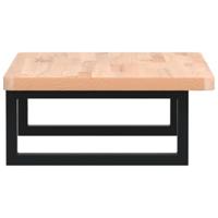 Badkamer wandschap staal en massief beukenhout - thumbnail