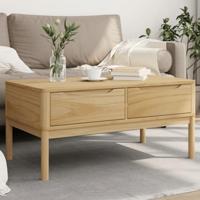 Salontafel FLORO 99x55,5x45 cm massief grenenhout wasbruin - thumbnail