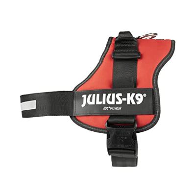 Krachtharnas Julius-k9 - 3 - Xl: 82-118 Cm-50 Mm - Rood - Voor Hond