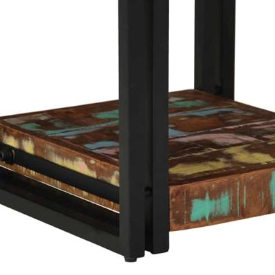 Nachtkastje Multikleur 40 x 40 x 50 cm massief gerecycled hout