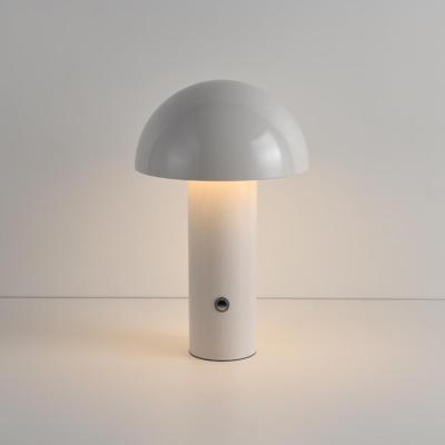 LED Tafellamp Noryn crema - 2W - Wit - Mushroomlamp - Paddenstoel - IP20 voor binnen - Oplaadbaar - Met 1m USB-C - Met geïntegreerde dimmer