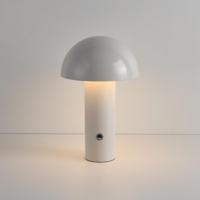 LED Tafellamp Noryn crema - 2W - Wit - Mushroomlamp - Paddenstoel - IP20 voor binnen - Oplaadbaar - Met 1m USB-C - Met geïntegreerde dimmer - thumbnail