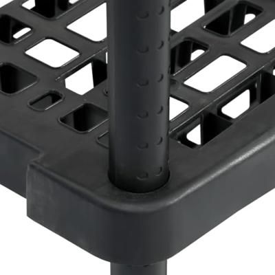 Opbergrek 5-laags 93,5x45,5x194,5 cm polypropeen zwart