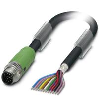 Phoenix Contact 1430048 Sensor/actuator connector, geassembleerd M12 Aantal polen (sensoren): 12 Stekker, recht 1.50 m 1 stuk(s) - thumbnail