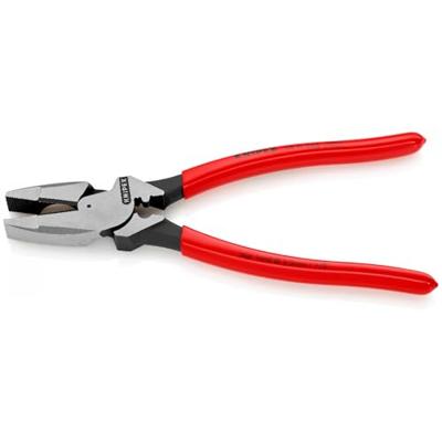 Knipex Kracht-kombitang "Lineman's Pliers" Amerikaans model | Anti-slip kunststof bekleed | Lengte 240 mm | Zelfbedieningskaart/blister - 09 11 240 SB Knipex Kracht-kombitang "Lineman's Pliers" Amerikaans model | Anti-slip kunststof bekleed | Lengte 240 mm | Zelfbedieningskaart/blister - 09 11 240 SB