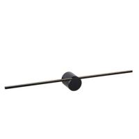 Lucide MIZAR - Wandlamp Badkamer - LED - 1x6W 2700K - IP44 - Zwart - thumbnail