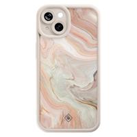 iPhone 14 beige case - Marmer waves - thumbnail