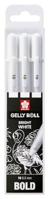 Gelschrijver Sakura Gelly Roll Classic 08 set à 3 stuks wit