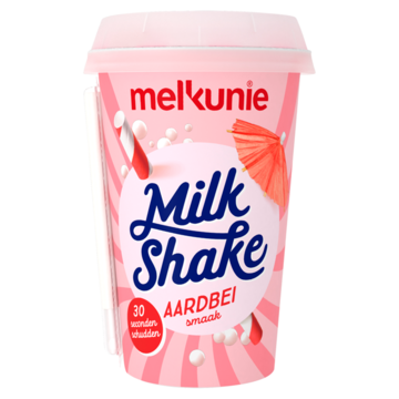 Melkunie Milk Shake Aardbei Smaak 200 ml bij Jumbo