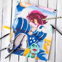 Sakura • pigma micron manga set sepia 4stuks - thumbnail