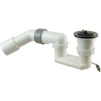 Riko Douchebaksifon met Plug - 1.5 Inch PVC Wit - thumbnail