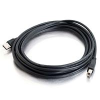 C2G 2M USB-printerkabel, USB 2.0 A naar B-kabel. Compatibel met printers en scanners van HP, Epson, Brother, Samsung, Cannon en alle andere USB A/B-apparaten, Zwart - thumbnail