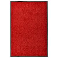 Deurmat wasbaar 60x90 cm rood - thumbnail