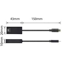 Adapter USB-C naar HDMI Ewent EW9823 Zwart 15 cm 4K Ultra HD (1 Stuks) - thumbnail