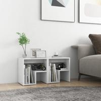 VidaXL Nachtkastjes 2 st 40x30x40 cm bewerkt hout wit - thumbnail