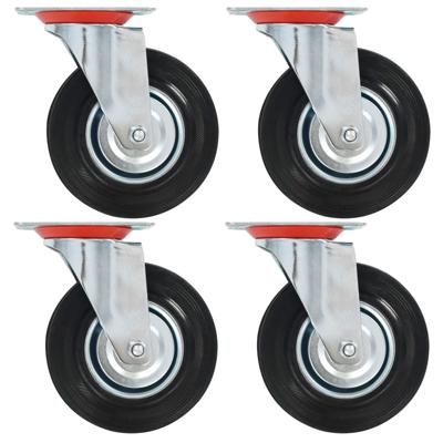 VidaXL 8 st zwenkwielen 125 mm