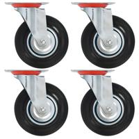 VidaXL 8 st zwenkwielen 125 mm - thumbnail