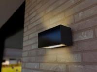 Lutec INKA 6989101118 Wandlamp op zonne-energie met bewegingsmelder LED LED vast ingebouwd 8.2 W Antraciet - thumbnail
