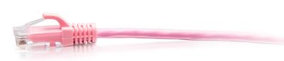 C2G 1,5 m CAT6A ultra flexibele ethernetkabel, ideaal voor router, modem, internet, wifi-box, Xbox, PS5, Smart TV, Sky Q, IP-camera, roze