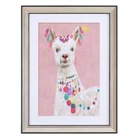 Beliani - BALALA - Wanddecoratie - Roze - 30 x 40 cm - Papier - thumbnail