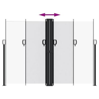 VidaXL Windscherm uittrekbaar 180x1000 cm wit