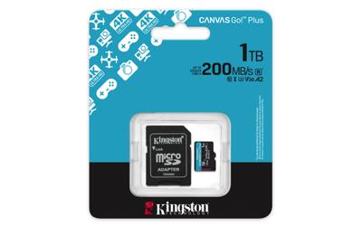 Micro SD kaart met adapter Kingston CANVAS Go! Plus 1 TB - thumbnail