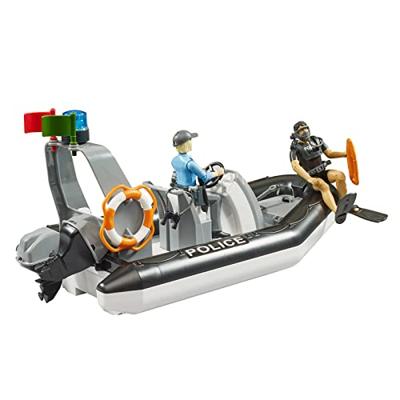 Bruder Dodge RAM 2500 Politie Pick Up met boot en 2 speelfiguren