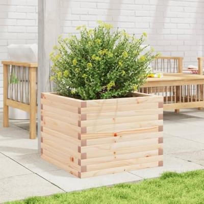 VidaXL Plantenbak 60x60x45,5 cm massief grenenhout VidaXL Plantenbak 60x60x45,5 cm massief grenenhout