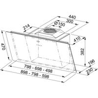 Franke FSMA 905 BK/2 Schouwkap Zwart - thumbnail