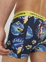 Jack - Jones Jacflower Bird Trunks 3 Pack Noos Boxershorts Surf The Web Black - Black - thumbnail