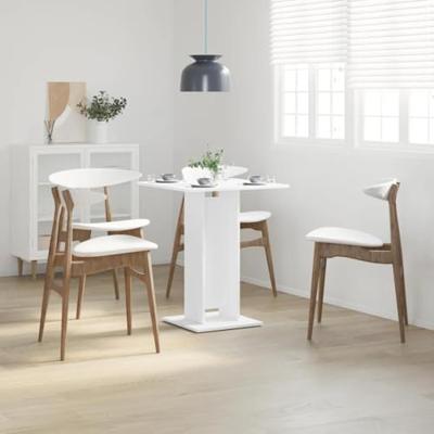 VidaXL Bistrotafel 60x60x75 cm bewerkt hout wit VidaXL Bistrotafel 60x60x75 cm bewerkt hout wit