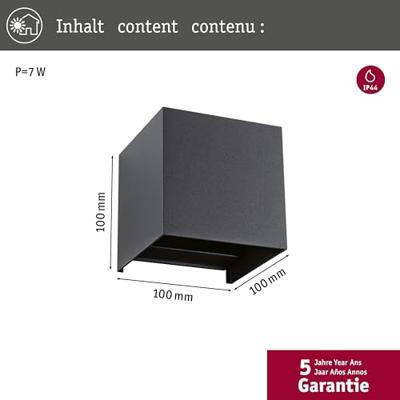 Paulmann Cybo 94847 LED-buitenlamp (wand) LED 5 W Antraciet