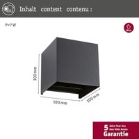 Paulmann Cybo 94847 LED-buitenlamp (wand) LED 5 W Antraciet - thumbnail