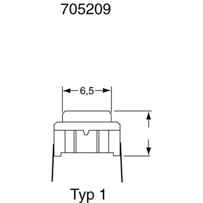 MEC 3CSH9 3CSH9 Druktoets 24 V/DC 0.05 A 1x uit/(aan) Moment IP67 1 stuk(s)