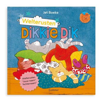 Boek met naam - Dikkie Dik welterusten - Softcover Boek met naam - Dikkie Dik welterusten - Softcover