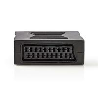 Nedis SCART-Adapter | SCART Female | SCART Female | Vernikkeld | Recht | ABS | Zwart | 1 Stuks | Doos - CVGB31950BK - thumbnail