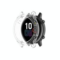 Voor Huawei Honor Magic watch2 46mm TPU Wrapped Empty Half Case Watch Case (Transparant Wit) - thumbnail