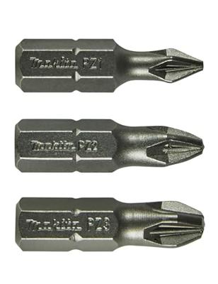 Makita Accessoires Schroefbitset PZ 3-delig - B-24527 B-24527 Makita Accessoires Schroefbitset PZ 3-delig - B-24527 B-24527