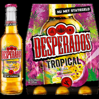Desperados Tropical Beer Flavoured with Aguardiente Passion Fruit & Lime Flessen 6 x 330 ml bij Jumbo - thumbnail