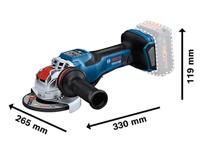 Bosch Professional GWX 18V-15 PSC 06019H6G00 Haakse accuslijper 125 mm Brushless, Zonder accu, Zonder lader 1500 W 18 V - thumbnail