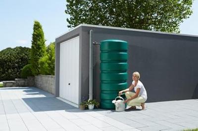 Garantia design regenton classic 650 liter groen - thumbnail