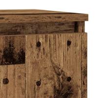 Dressoir 29,5x34x76 cm bewerkt hout oud houtkleurig - thumbnail