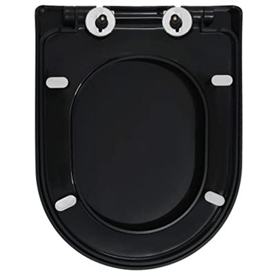 VidaXL Toiletbril soft-close met quick-release ontwerp zwart VidaXL Toiletbril soft-close met quick-release ontwerp zwart