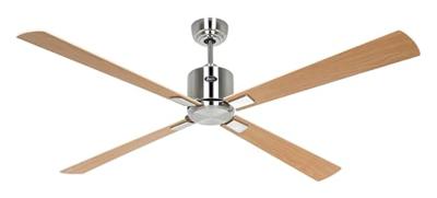 CasaFan ECO NEO III 152 BN-AH/BU WiFi Flügel Ahorn/Buche Plafondventilator 27 W (Ø x h) 152 cm x 360 mm Chroom (geborsteld) Met afstandsbediening, Timer, Met CasaFan ECO NEO III 152 BN-AH/BU WiFi Flügel Ahorn/Buche Plafondventilator 27 W (Ø x h) 152 cm x 360 mm Chroom (geborsteld) Met afstandsbediening, Timer, Met