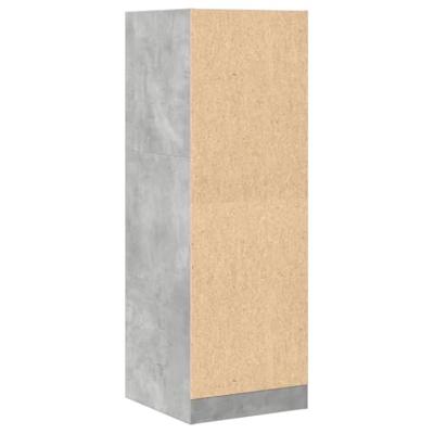 Apothekerskast 40x41x118 cm bewerkt hout betongrijs