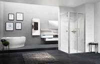 Novellini Young 2.0 2B draaideur 2 delig voor nis 77/81x200cm matchroom profiel helder glas y22b77-1b - thumbnail